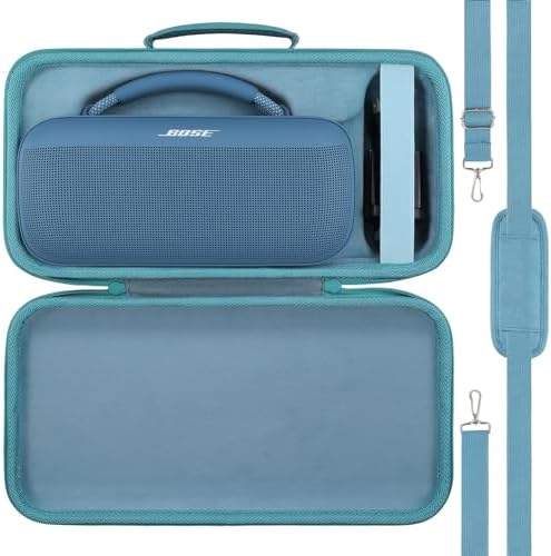 for Bose SoundLink Max Portable Speaker Hard Travel Case, Blue