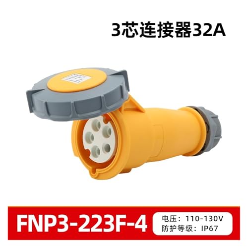 Conector de Aviación FNP3-013F-4H 3Pin32A IP67 miniatura 2