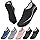 Water Shoes Beach Shoes for Women Men Swim Swimming Aqua Socks Barefoot Sea Pool Quick Dry Lightweight(996 Line Black 6 UK /39 EU)