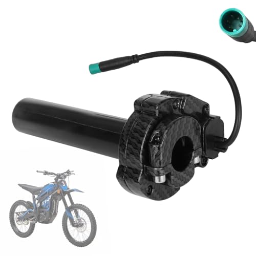 Throttle Handle Twist Grip Carbon Fiber Pattern for Talaria 5 Pin 5-Wire Interface for Talaria Sting MX3 MX4 MX5 Electric Dirt Bike