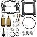 4 Barrel Carburetor Rebuild Kit For Edelbrock 1400 1403 1404 1405 1406 1407 1408 1409 1410 1411 1477 for AFB Automotive 500 600 650 700 750 800 Marine (With Bowl Cover Gasket/Float/Acc Pump)