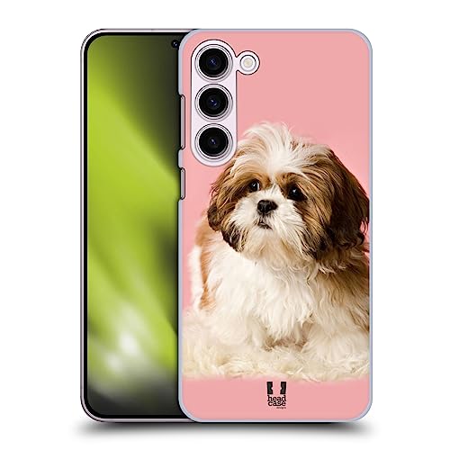 Stampa stilosa e accattivante Head Case Designs Cucciolo di Shih Tzu Razze Famose di Cani Custodia Cover Dura per Parte Posteriore Compatibile con Samsung Galaxy S23+ 5G