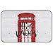 Oyihfvs Poster Phone Booth in Red Color Take Me to London on White Rectangle Ice Silk Dog Pet Pad, Soft Cooling Cat Mat Mattress, Washable Sleeping Pad for Puppy Cat Kennel (Medium) 23 x 38 inch