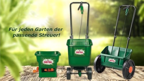 Substral EvenGreen Kastenstreuwagen, Streuwagen mit großen Rädern zum Ausbringen von Dünger, Samen, Kalk und Sand, 1 St.