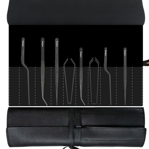 Bonigour Koch Plating Tools Kit, Culinary Professional Chef Plating Set, 8 piezas, negro, acero inoxidable, cocina moderna, arte de alimentos