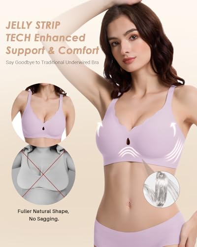 Image of Racerback Bras for Women Criss Cross Padded Bralette Pull On Comfortable Wireless Seamless Tshirt Bra