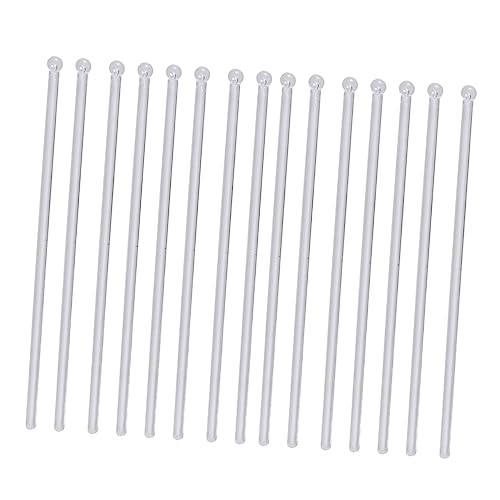 Cabilock 100pcs Transparent Mixing Sticks for Cocktail Juice and Milk Reusable Stirring Rods for Home Bar Kitchen and Parties Drink Stirrer for Iced Beverages and Sundaes