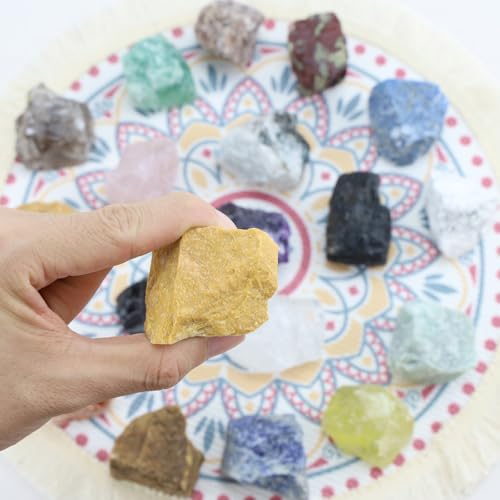 Image of 2Pcs Yellow Aventurine 1.8-2.2 inch Large Natural Raw Crystals Healing Crystal Yellow Aventurine Stones Rough Rocks for Wrapping Gifts Decoration Cabbing DIY Wicca Reiki Wire Polishing Rock
