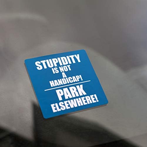 48-Pack "Not Disabled Just A C#NT" Bad Parking Sticker – Glossy Bumper/Window Decals