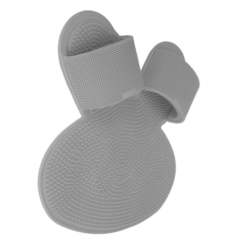 Massage de Tapis de Douche D'épurateur de Pied de Silicone, Tapis de Masseur de Pied de Nettoyant de Pied Durable Antidérapant pour des Pieds Plus Doux (GREY)