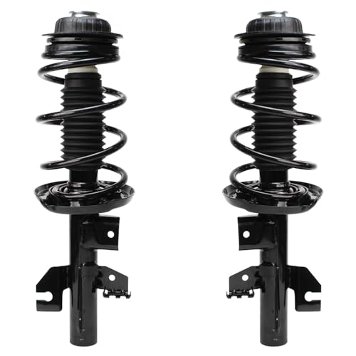 Image of Detroit Axle - Front Struts w /Coil Spring Rear Shock Absorbers Replacement for 2013 2014 2015 2016 Dodge Dart - 4pc Set