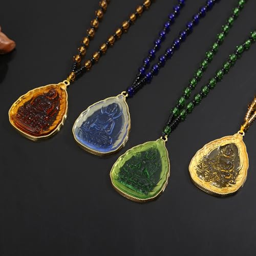 Godtemrow Medicine Buddha Necklace Goddess Of Compassion Mercy Guan Yin Pendant Eliminate Suffering For Women Men Amulet Feng Shui Jewelry Blessing Gifts  thumb #4