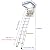 TECHTONGDA Telescoping Attic Loft Ladder Pull Down Attic Stairs 12 Steps Folding Ladder Loft Stair Ceiling Mounted Attic Access Ladder 27.5'' x 35.4'' Opening Size 9.84ft Max Height Pure White
