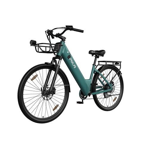 Antgooat Bicicleta eléctrica de montaña/carretera modelo C1pro con batería de 36 V y 18 Ah con una autonomía de hasta 150 km (verde)
