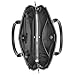Calvin Klein Bianca Triple Compartment Satchel, Black/Silver, One Size
