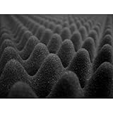 2-1/2' x 72' x 80' Charcoal Acoustic Studio Eggcrate Foam 40 sq. ft. by Soundproof Store