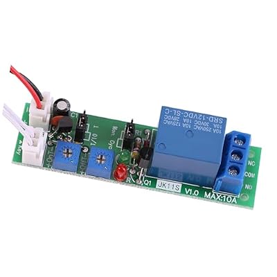 DC 5V 12V 24V Timer Relay Module, Cycle Timer Delay On/Off Switch Relay Module, Adjustable Delay On/Off Switch Module for Machine Repetitive Test (DC 12V 0-120 Minutes Adjustable)