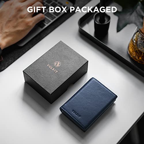 Image of VULKIT Card Holder Wallet with Coin Pocket Magnetic Closure Pop Up Cards With ID Window Leather Wallet for Cash & Credit Cards | with Coin Pocket