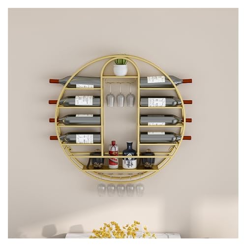 Organisateur de rangement rond pour bouteille et verre de bar