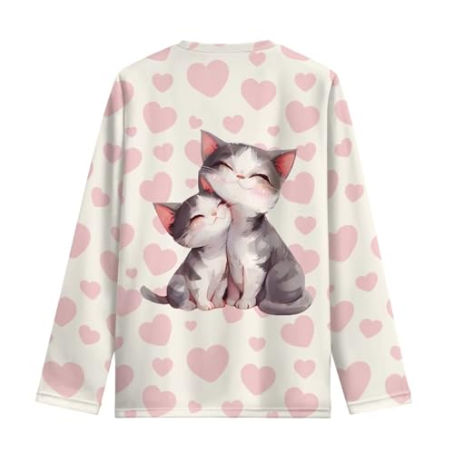 Image of Girls Basic Tee Shirts Outdoor Long Sleeve Shirt Winter Clothes Size 3-16 Top Fall Clothes Gift for Holiday