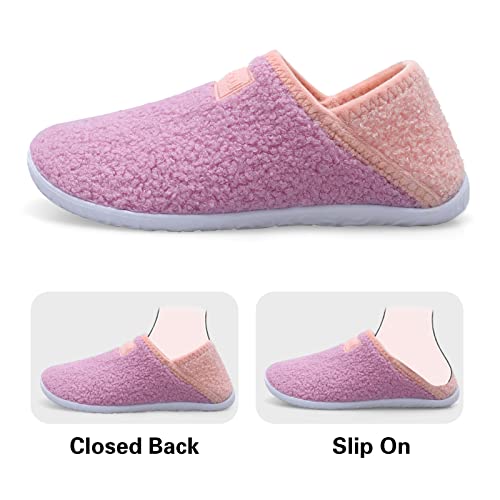 Image of Spesoul Fuzzy House Slippers for Women Men Indoor Closed Back Lightweight Cozy Faux Furry Lining Barefoot House Shoes Slipper Socks for Bedroom Home Office Yoga Outdoor Walking Shoes