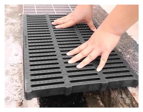 Robuste Abflussroste für den Außenbereich, anpassbares Harz-Kunststoff-Sieb für Kanalisation und Garage, Bodenablauf, Ersatz, 40 x 50 x 3 cm