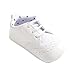 Fire Frog Infant Baby Classic England PU Leather Soft Soled Anti-Slip Toddler Shoes White
