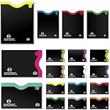 18 RFID Blocking Sleeves (14 Credit Card Holders & 4 Passport Protectors) Ultimate Premium Identity Theft Protection Sleeve Set for Men & Women. Smart Slim Profile Design (Color Numbered Versatile)
