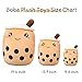 VHYHCY Cute Stuffed Boba Plush Bubble Tea Food Milk Cup Plushie Pillow , Soft Kawaii Hugging Plush Toys Gifts for Kids(Brown, 9.4 inch)