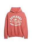 SUPERDRY, SWEATS LO-FI OUTDOOR OVERSIZED HOOD, W2012433A, Baked Apple Red, 8, WOMAN, NIÑO