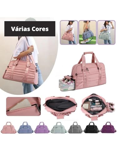 Bolsa Mochila Mala Viagem Academia Pompom Fitness Com Alça Ajustável (Bolsa Mala Mochila Vinho)