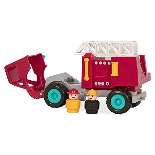 Battat - Fire Engine Truck With Working Movable Parts & 2 Firefighters Figurines - Toy Trucks For Toddlers 18M+ , Red #TOP4