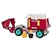 Battat – Vroom! Fire Engine Transport Toy with Movable Parts & 2 Firefighters – Classic Toddler Trucks – Kids Construction Toys – Soft Rubber Wheels – 18+ Months