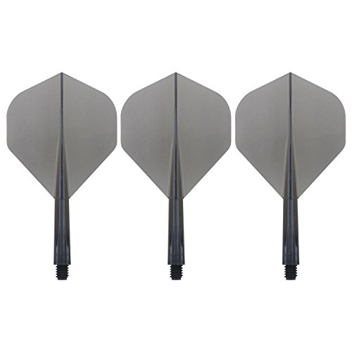 Condor Zero Stress Flight System - Standard Clear Black - Dart Flights Short