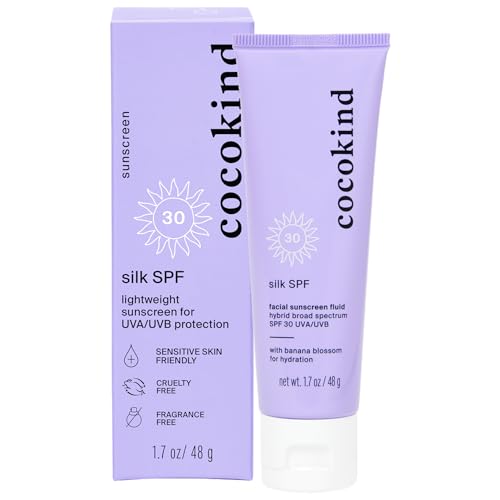 Cocokind Silk SPF, Mineral and Chemical Sunscreen for Face, SPF 3...