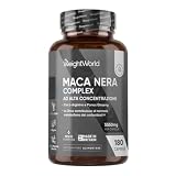 Maca Peruviana, 180 Capsule Vegane, 1 al Giorno (6 Mesi), Estratto 100:1