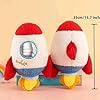 Xshelley 13.7 inch Rocket Shape Plush Toys Pillow, Rocket Ship Stuffed Plush Doll,Living Room Sofa Bedroom Decorative Children's Birthday Gift #2