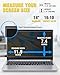 F FORITO 14 inch 16:10 Magnetic Laptop Privacy Screen, 360° Anti Peeping Removable Anti Glare Blue Light Filter Compatible with All 14” 16:10 Laptops Portable Monitors