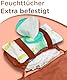 Jubi® Wickelauflage Braun-Rust aus Biobaumwolle und ÖkoTex Polyester - Wickelunterlage für unterwegs mit Platz für 4 Windeln & Feuchttücher…