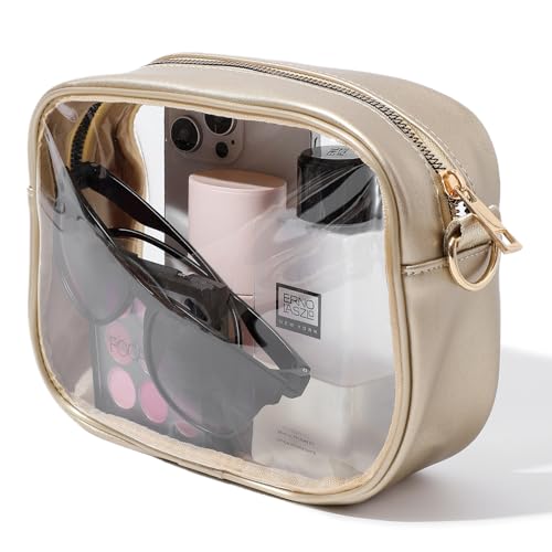 Image of TOBVZOO Clear Bag Stadium Approved, Crossbody Transparent Bag for Concerts Sports Events, Purses for Men & Women