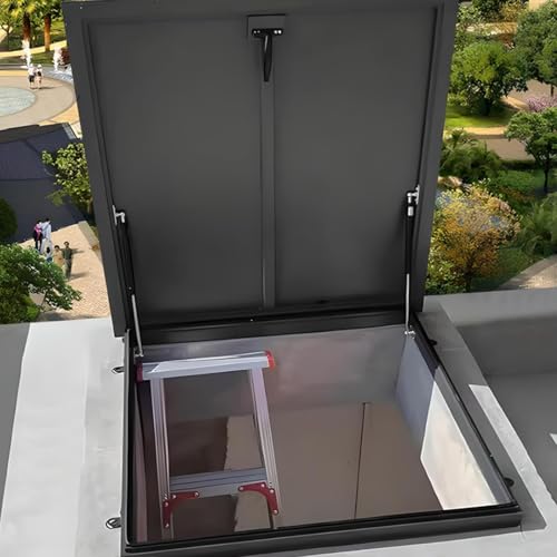 JIANSMZ Lockable Roof Hatch with Handle - Weatherproof Ventilation Lid