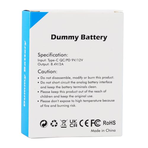Alimentación Ininterrumpida: Batería Dummy EN-EL15 EP-5B para Cámaras Nikon D7500 Z8 Zf 6