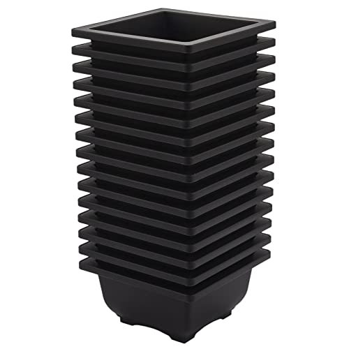 Récipient de pot de fleur carré 4,7 pouces pot formation bonsaï 45pcs