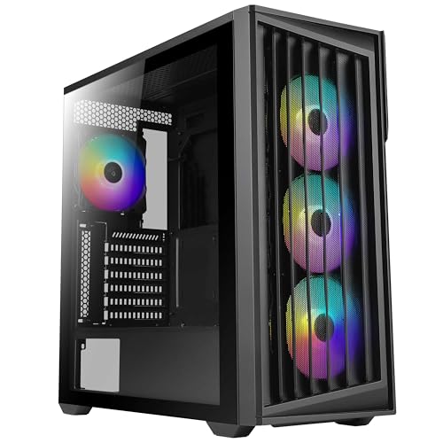 Gabinete para PC AZZA CSAZ-490 Torrent, Torre Media ATX, panel de vidrio templado, para gaming miniatura 1
