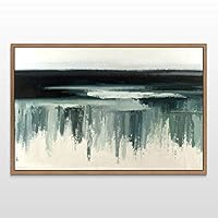 Framed Canvas Wall Art Abstract Landscape Canvas Prints Home Artwork Decoration for Living Room,Bedroom - 16x24 inches