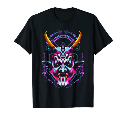 Diablo Japón Street cyberpunk ropa streetwear Techwear Camiseta