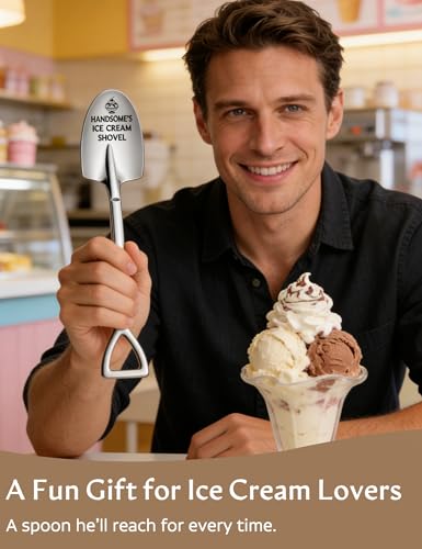 Handsomes Ice Cream Shovel, Funny Gifts for Men Husband Boyfriend Him — view 3
