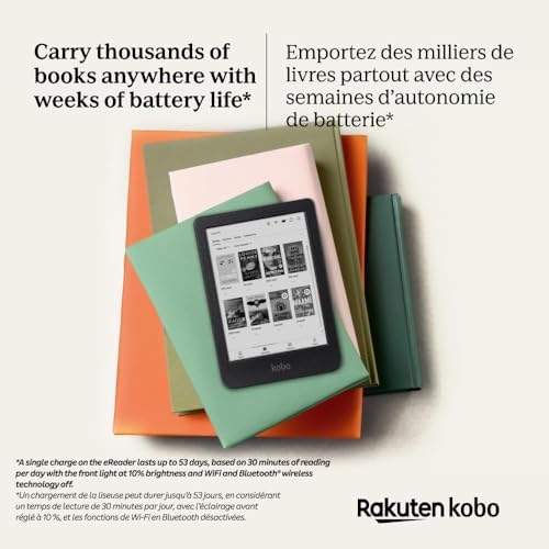 Kobo Clara BW | eReader | 6β Glare-Free Touchscreen with ComfortLight PRO | Dark Mode Option | Audiobooks | Waterproof | 16GB of Storage | Black - 5