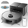 Robot Vacuum and Mop, 3-in-1 Robotic Vacuum Cleaner with 70-Day Self-Emptying Base, 360° LiDAR Navigation, Smart Mapping & Auto-Return, 6000Pa Strong Suction for Pet Hair, Carpets & Hard Floors