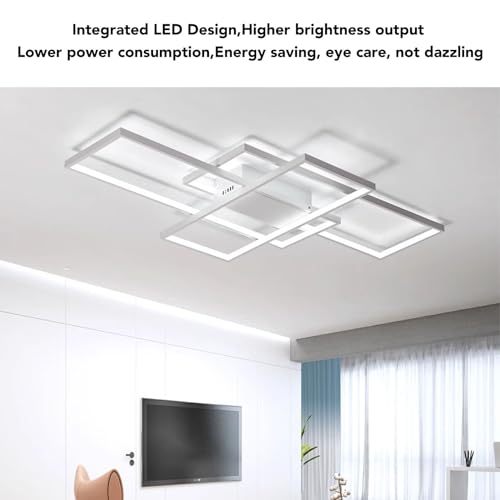 Plafonnier LED de salon moderne dimmable avec télécommande FTVOGUE - 6